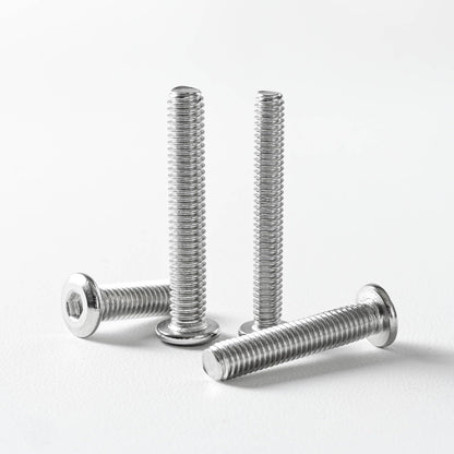 1/4-20 x 3-1/2" (10 Pack) Flat Head Hex Socket Cap Screws Bolts, 304 Stainless Steel 18-8, Hex Drive, Bright Finish, Fully Machine Thread
