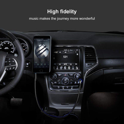 CableCreation 2-Pack 3.5mm Audio Cable 6FT/1.8m, 3.5mm Right Angle Auxiliary Stereo HiFi Cable with Silver-Plating Copper Core for Car Stereos, iPhones, Tablets, Laptops, 24K Gold Plated, Black