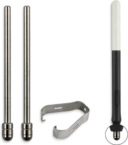 No Worn Out Titanium Alloy Fine Pencil Nibs Compatible with Wacom One Creative Pen, Replacement Hard Refill Tips fits for WACOM ONE DTC133W0A /Galaxy Tab S8 S7 Stylus,2 Pcs