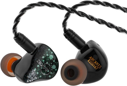 Linsoul ZiiGaat Arcanis in Ear Monitor, Professional 2DD+5BA Hybrid IEM Earphone, Gaming Earbuds, HiFi Wired Earbuds with Detachable Cable for Musicians Audiophiles