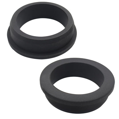 2 Pcs 2" Drill Hole, 1-9/16" ID Silicone Rubber Grommets for Wiring, Large Top Hat Grommets, Waterproof Pool L-Shape O-Ring Seal Hose Pipe Gasket for Pump Motor Hydroponic Irrigation Drywall