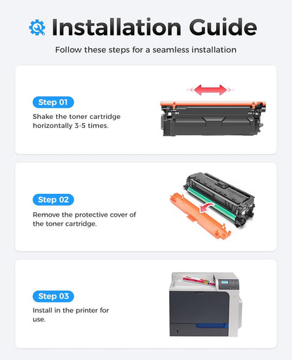 647A 648A Toner Cartridge 4-Pack Replacement for HP 647A 648A CE260A CE261A CE262A CE263A for Color LaserJet Enterprise CP4025dn CP4025n CP4525dn CP4525n CP4525xh CM4540 MFP CM4540f CM4540fskm Printer