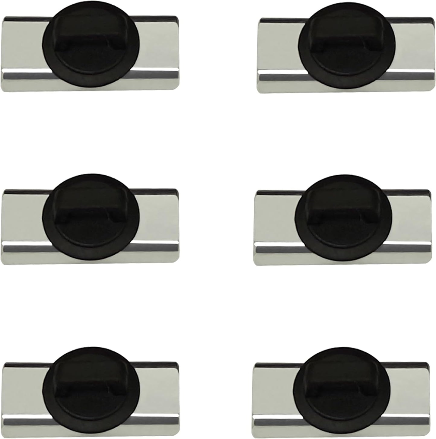 Magnet Zip Tie Mount Magnetic Zip Ties Mount Holder Strong 1-Second Magnetic Snap Installation Heavy-Duty Waterproof Cable Tie Mounts for Car Boat Workshop Industrial Organizing (6 Piece)