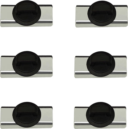 Magnet Zip Tie Mount Magnetic Zip Ties Mount Holder Strong 1-Second Magnetic Snap Installation Heavy-Duty Waterproof Cable Tie Mounts for Car Boat Workshop Industrial Organizing (6 Piece)