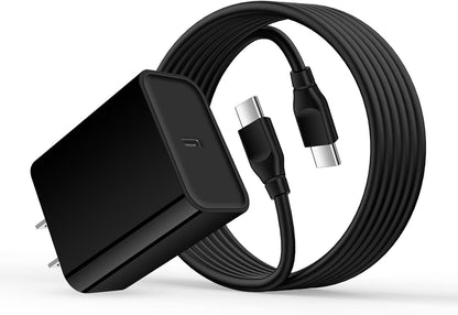 Samsung S25 A16 5G Fast Charger Type C,20W USB C Charger Block & 9FT Long USB C to USB C Cable Fast Charging for Galaxy A54 S24 S23 S22 Ultra Plus A14 A23 A53 A13 S21 S20 S10 A12 A03S Note 20 10