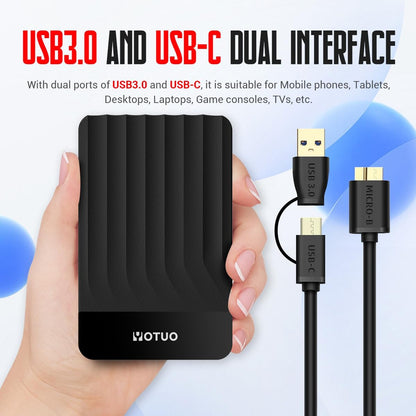 Portable External Hard Drive Storage Expansion Mobile HDD USB 3.0 for PC, Mac, Desktop, Laptop, PS4, PS5, Xbox One X/S, Xbox 360, Xbox Series X/S, Office & Game (Black, 750GB)