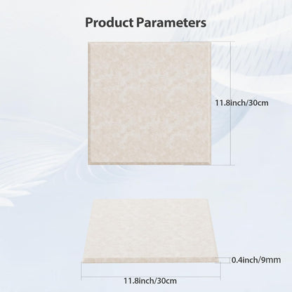 12 Pack Acoustic Panels Self Adhesive Sound Proof Foam, High Density Sound Acoustic Panel, 12X12X0.4 Inch Square Panels in Home, Office, Reccording Room, Studio,and more(Beige)