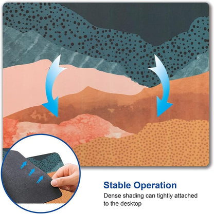 Mouse Pad, Colorful Abstract Mountain Mouse Pads, Square Washable Cloth Personalized Mouse Mat with Design, Gaming Office Home Non-Slip Rubber Base Computer Mousepad