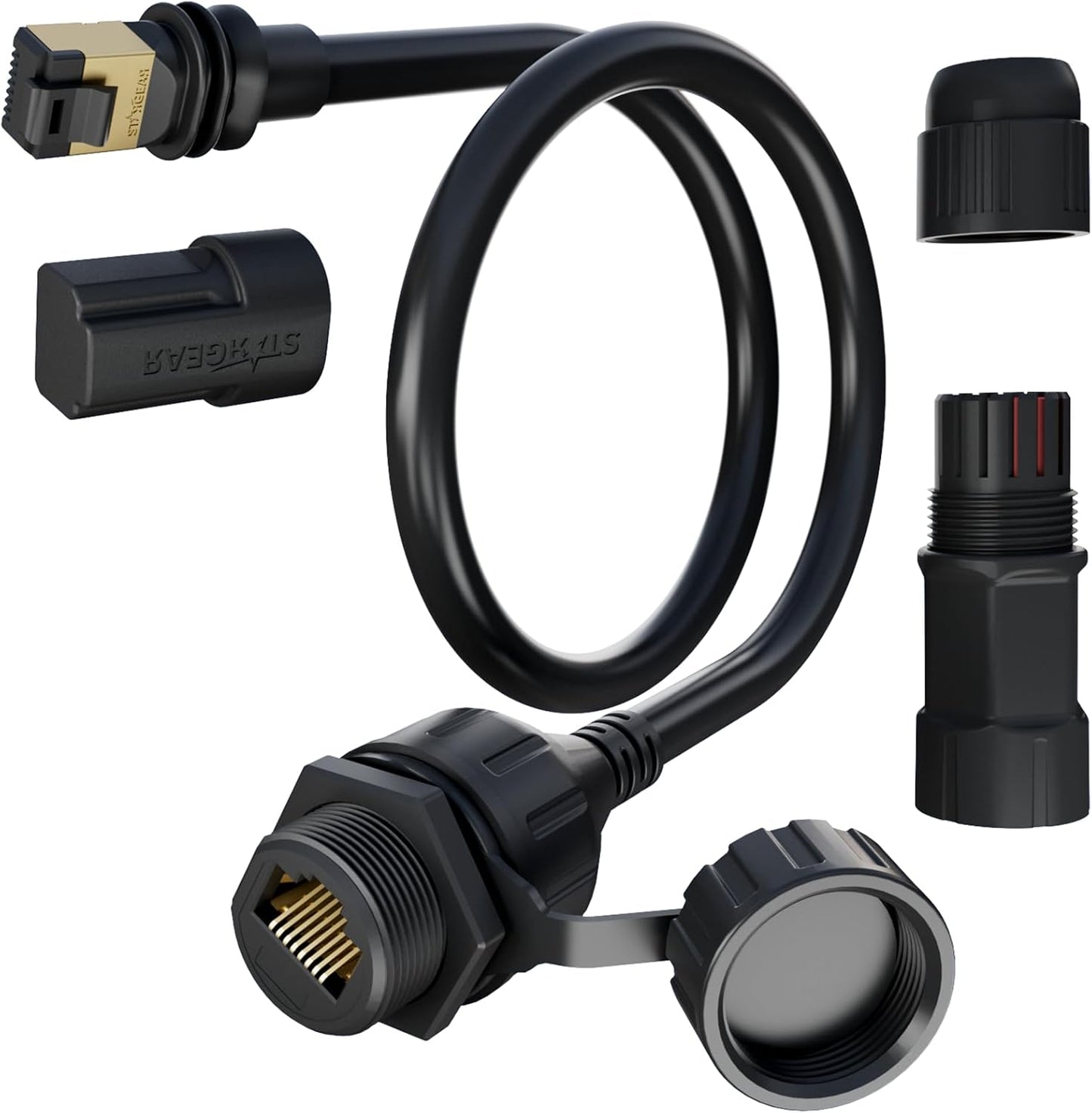 Starlink Ethernet Adapter for Gen 3/Mini, Waterproof Starlink Cable RJ45 Coupler Starlink Mini Ethernet Cable Extension