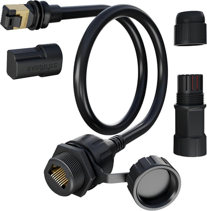 Starlink Ethernet Adapter for Gen 3/Mini, Waterproof Starlink Cable RJ45 Coupler Starlink Mini Ethernet Cable Extension