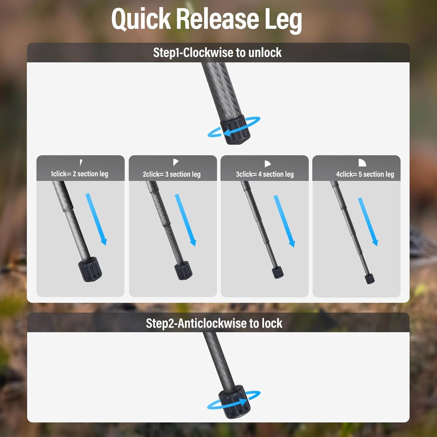 SIRUI Carbon Fiber Tripod Lightweight 2lbs with Panoramic Fluid Head, 59.8” Compact Camera Tripod Quick Release Leg Setup, Reversible Center Column, Reverse Folding Legs, Max Load 11lbs - Traveler X