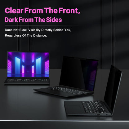 PYS Magnetic Laptop Privacy Screen 16 Inch 16:10 Ratio - Computer Monitor Screen Privacy Shield, Anti-Glare Blue Light Filter, Detachable Privacy Screen Protector for Lenovo, Hp Envy, Dell