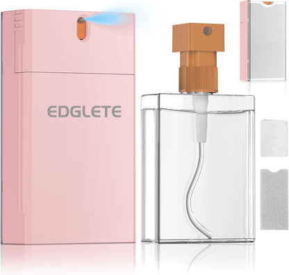 Screen Cleaner Spray and Wipe, Streak-Free Computer Screen Cleaner, Portable Laptop Cleaning Kit for Phone Car Touchscreen Monitor PC MacBook iPad TV Electronic, Refillable 2oz Spray Microfiber Cloth