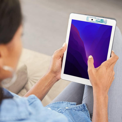 Webcam Cover, 3 Pieces, Laptop Camera Cover, Privacy Shielding Capacity is Twice as Big as The Traditional, Suitable for Computer Mobile Phones, laptops, Tablets and so on (Blue Marble)