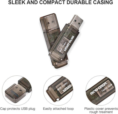 INLAND Micro Center SuperSpeed 5 Pack 64GB and 5 Pack 32GB USB 3.0 Flash Drive Mixed Multipack Thumb Drive Memory Data Storage Bulk, Much Faster Than USB2.0 Flash Drive