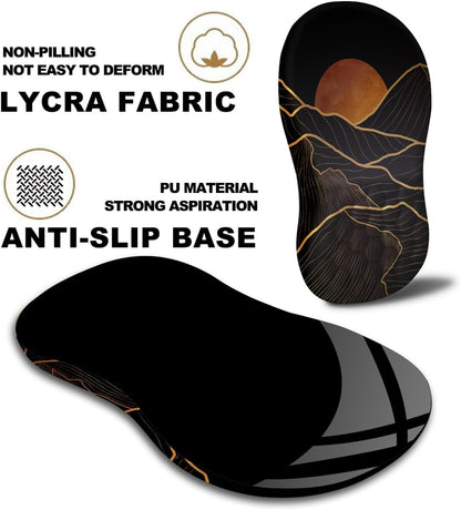 Mouse Pad Wrist Support, Ergonomic Mouse Pad with Massage Dot, Comfortable Computer Mouse Pad for Laptop, Wrist Rest Pain Relief Mousepad with Non-Slip PU Base for Office & Home, 12 x 8 in