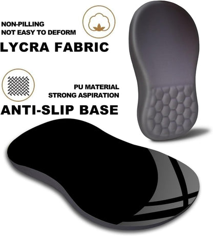 Mouse Pad Wrist Support, Ergonomic Mouse Pad with Massage Dot, Comfortable Computer Mouse Pad for Laptop, Wrist Rest Pain Relief Mousepad with Non-Slip PU Base for Office & Home, 12 x 8 in