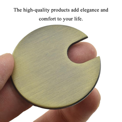 HAHIYO 2Pcs 1.38Inch/35mm Bronze Zinc Alloy Desk Grommet Wire Grommet Cable Management Cord Hole Cover Desk Wire Hole Insert Wire Organizer for Computer Office Home School Equipment Systems