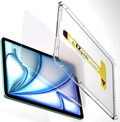 BELLEMOND Tempered Glass Screen Protector designed for iPad Air 11” (M3, 2025 / M2, 2024) - Anti Blue Light filter「EZ Guide」Alignment Kit for Flawless Installation, 10H Hardness - Designed in Japan