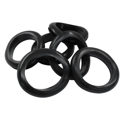 6 Pcs Rubber Grommets, 1-9/16" Inside Diameter 1-3/4" Drill Hole Rubber Wire Grommets O Ring Grommets for Wire, Firewall, Cables, Plugs, Automotive(Black)