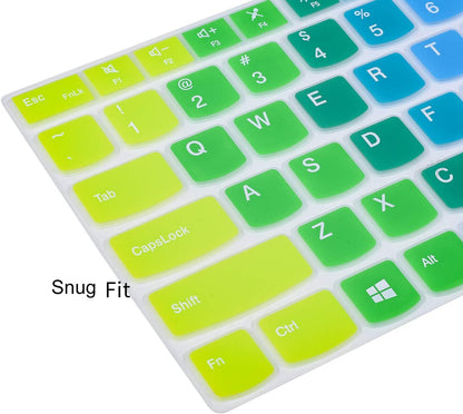 Colorful Keyboard Cover for 15.6" Lenovo ThinkPad E15 Gen 4 3 2 T15 T15p T15g L15 Gen 2 1 P51s P52 P52s P53 P72 P73/ThinkPad E580 E590 E595 L580 L590/ThinkPad T570 T575 T580 T590, Rainbow