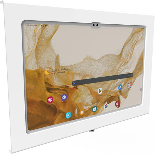 TABcare Locking Anti-Theft Metal Case for Samsung Galaxy TAB Active & Active4 Pro 10.1" Tablet for Kiosk, POS, Store, Show Display, Time Clock (TAB Active4 Pro, White)