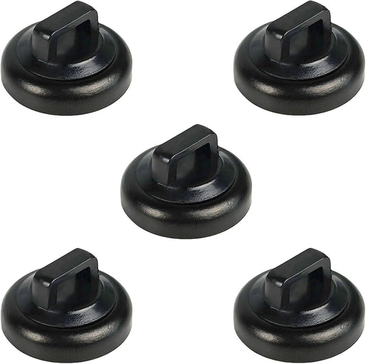 Magnetic Cable Clips Multipurpose Zip Ties Mount Base Holder Black Wire Cable Holder Management for Home Office Marine Electrical Wiring (Black, 5 Piece)