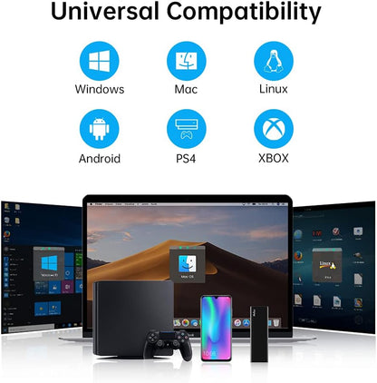 Netac 1TB Portable SSD USB 3.2 Gen 2 (10 Gbps, Type-C) External Solid State Drive Backup Slim Portable Drive for File Storage/Business Travel Essential, Rapid Read & Write Low Noise, Zslim