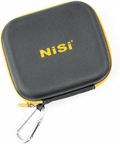 NiSi - Caddy II Circular Filter Case, Portable and Lightweight Camera Lens Pouch for 8 Filters, Fits Up to 95mm, Waterproof and Shockproof, Larger Opening Lens Bag, Caddy Case with Metal Hanging Clip