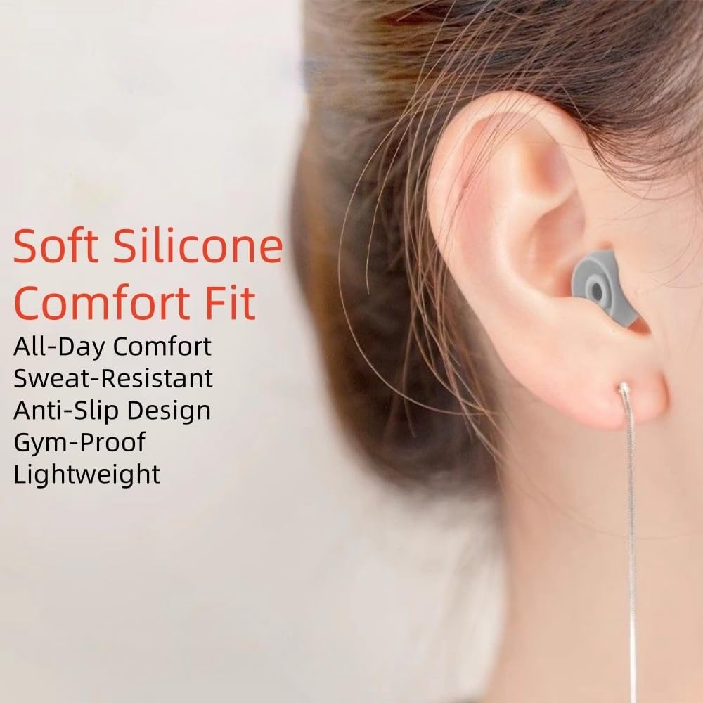 Replacement Ear Tips for Beats Urbeats2.0 Tour2.0 ibeats Beats x, Beats Flex Secure Fit for Powerbeats Pro Silicone Earbuds Washable Sweat-Resistant Noise Isolation 8 Pairs (Rose)