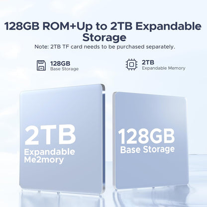 DOOGEE U10(2025) 10 inch Tablet with Keyboard, Android 15 Tablet 16GB+128GB/2TB Expand, 2.0GHz Quad Core Gaming Tablets,5060mAh,1280x800 IPS HD Touchscreen,WiFi 6,Dual Camera,BT5.0,Widevine L1,Blue