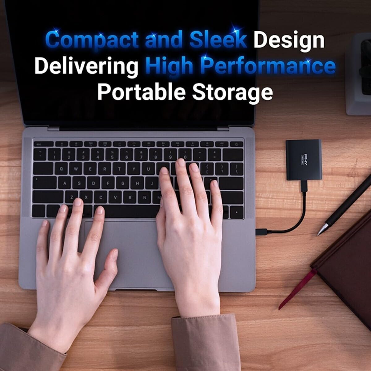 PNY EliteX-PRO 2TB USB 3.2 Gen 2x2 Type-C Portable Solid State Drive (SSD) – (PSD0CS2260-2TB-RB)