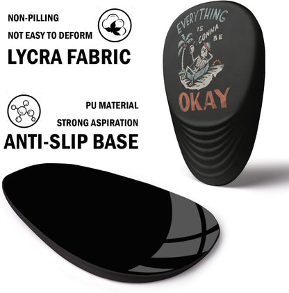 Ergonomic Mouse Pad with Wrist Rest Support,Mousepad Relief Carpal Tunnel Pain, Entire Memory Foam Mouse Pad with Non-Slip PU Base, Wireless Mouse Pad,Human Skeleton Skull