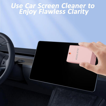 Screen Cleaner Spray and Wipe, Streak-Free Computer Screen Cleaner, Portable Laptop Cleaning Kit for Phone Car Touchscreen Monitor PC MacBook iPad TV Electronic, Refillable 2oz Spray Microfiber Cloth