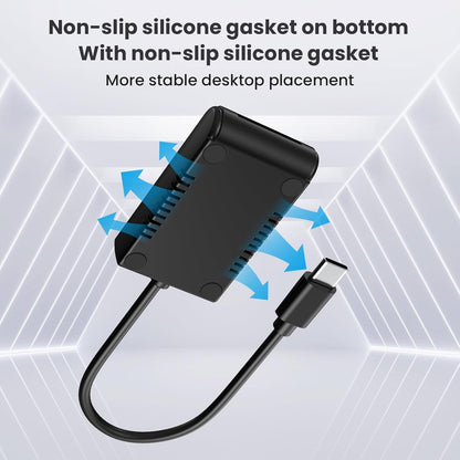 M.2 NVMe&SATA Reader,M.2 SSD to USB C Reader Adapter for (M Key, B+M Key) NVMe and SATA NGFF SSD Drives Dock Full Size 22110/2280/2260/2242/ 2230,Tool Free M.2 Drive Docking Station-Plastic