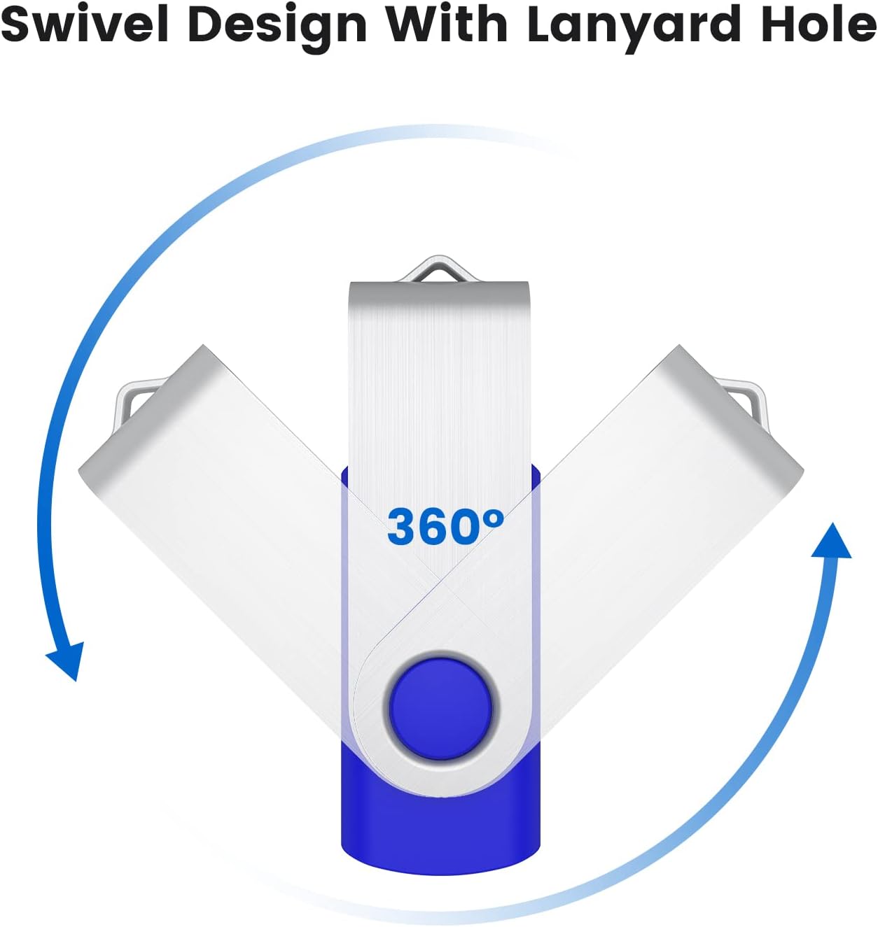 32GB Flash Drive 32gb USB Flash Drive 10 Pack Thumb Drive Memory Stick Swivel Jump Drive Keychain Design, Mixcolored