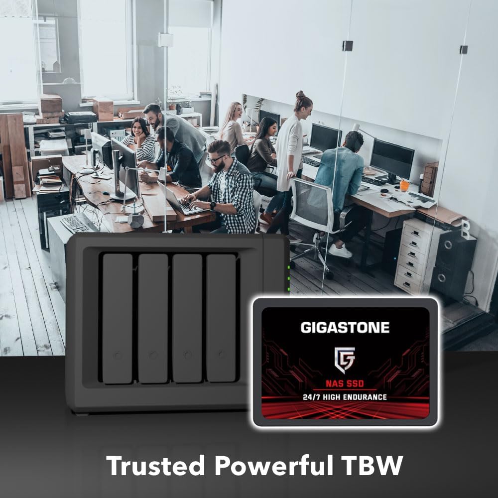 Gigastone SATA SSD 512GB (5-Pack) 2.5 inch SSD 550MB/s Upgrade Laptop PC Memory and Storage PS4 HDD Replacement 2.5" Internal Solid State Hard Drives SATA III SLC Cache 3D NAND Game Turbo Performance