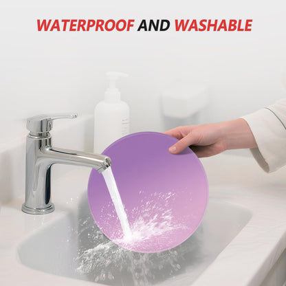 ITNRSIIET Mouse Pad Non-Slip Rubber Base Smooth Surface Stitched Edges Waterproof Durable Compatible with All Mice for Office & Gaming, Desk Accessory, Diameter 8.7 inch, Lilac Gradient