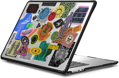 CASETiFY Impact MacBook Air 15" (M2-M4) Case [Cushioned Impact Corners/Scratch-Resistant/Anti-Slip Grip] - Dimensions - Clear Black