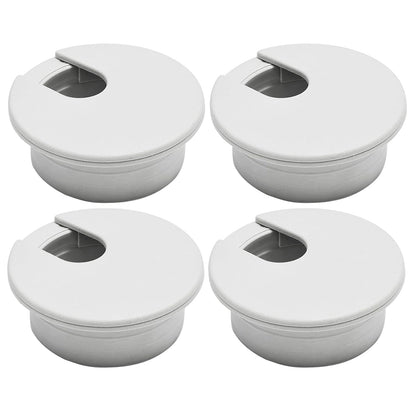 Desk Grommet 2" (50 mm), Desk Cord Hole Cover, Cable Grommet ABS Plastic, Desk Hole Grommet for Office and Home Table Cable, Detachable Cable Cord Organizer (Light Grey 4 Pcs)