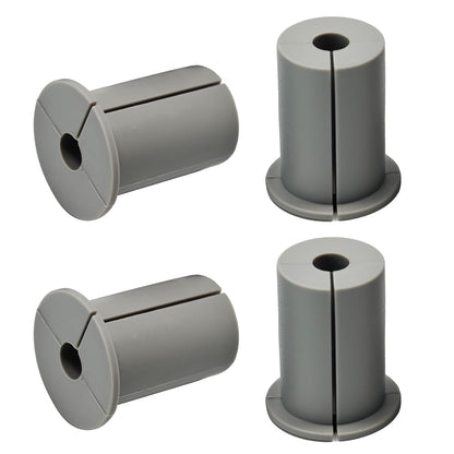 4pc Starlink Cable Grommet 1" Silicone Waterproof Wall Hole Pass Through Split Cable Bushings for TV Wire Ethernet Cord, Starlink Cable Routing Kit Accessories, 38mm/1.5" Ht, Grey