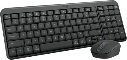 Logitech MK250 Bluetooth Wireless Mouse and Keyboard Combo: Fast & Easy Connectivity, Compact Wireless Keyboard, Ambidextrous Mouse, Durable Build - Windows/MacOS - Graphite