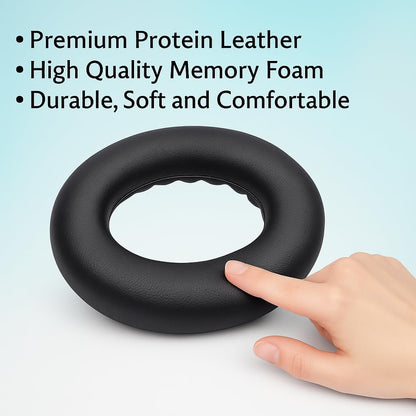 Premium Replacement Ear Pads for Bose QC2, QC15, QC25, QC35 I & II – Soft Protein Leather & Memory Foam Cushions – Enhanced Noise Isolation – Easy Installation Kit & Cleaning Cloth (Brown)