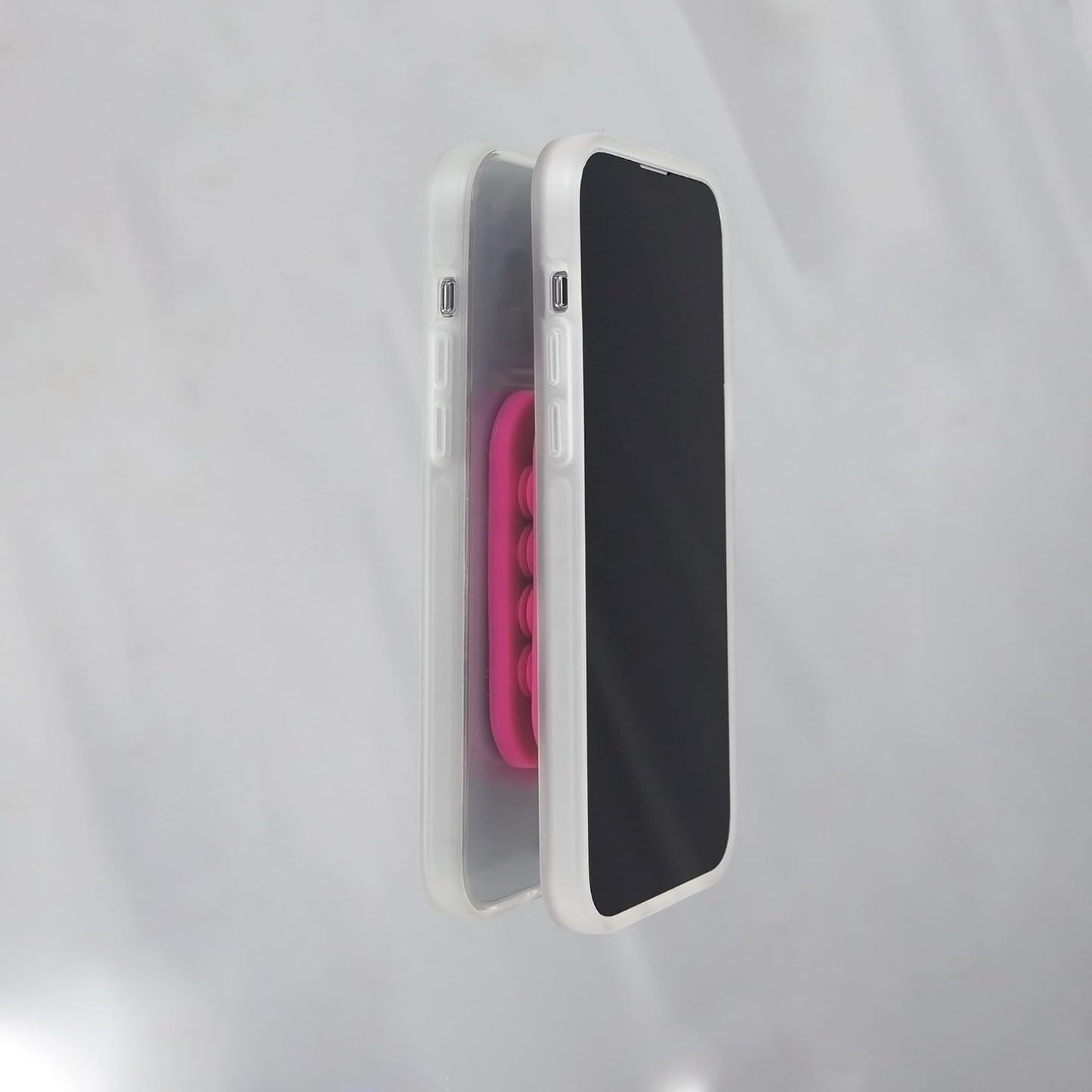 Sonix | Magnetic Silicone Suction Cup Phone Mount for iPhone | Compatible with MagSafe | Bright Fluorescent Pink | Hot Pink