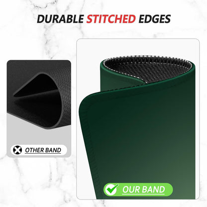 ITNRSIIET Mouse Pad Non-Slip Rubber Base Smooth Surface Stitched Edges Waterproof Durable Compatible with All Mice for Office & Gaming, Desk Accessory, 10.2x8.3x0.12 inch, Forest Gradient