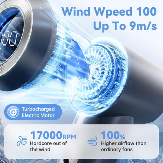 Portable Fan For Travel Mini: Small Pocket Handheld Personal Rechargeable Battery Operated USB High Speed Keeping Cool In Hot Weather Beach Gifts For Women (gray)