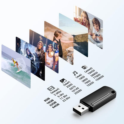 KEXIN 8GB Flash Drive Thumb Drive 10 Pack 8G USB Flash Drive Bulk Memory Stick with LED Indicator, Flash Drives Design in Snap Cap