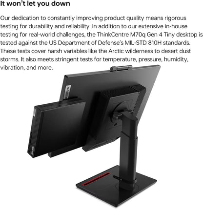 Lenovo ThinkCentre M70q Tiny 1L Business Desktop Computer, 12th Gen Intel Hexa-Core i5-12500T (Beat i7-11700T), 16GB DDR4 RAM, 256GB PCIe SSD, WiFi 6, Bluetooth 5.1, Windows 11 Pro