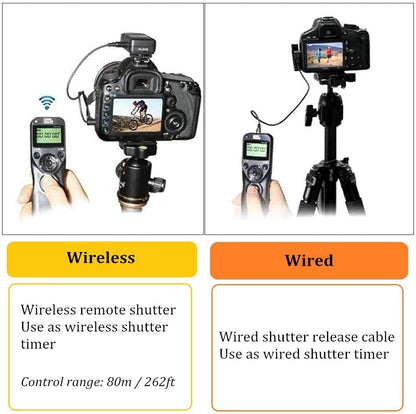 Pixel Timer Shutter Release TW283-N3 Wireless Remote Control Compatible with Canon 5D Mark-III/Mark-IV 5D R5 R5C 10D 1DX 1DC 1DS 1D 5DS 5DSR 20D 6D 7D Mark-II 7D 50D 40D 30D D60 D30 D2000