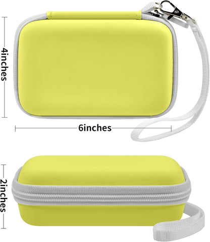 Travel Case for UCOMX for Nano/for Iseyyox/for LISEN/for RTOPS 3 in 1 Wireless Charger, Foldable Magnetic Charging Station Storage Holder Bag for Fast Charge Pad Cable and Adapter, Yellow-Box Only